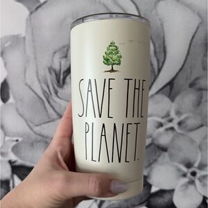 2/$30🌲 Rae Dunn “Save the Planet” Double Walled Stainless Steel Tumbler 17 oz